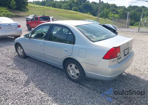 2003 Honda Civic Hybrid из США, поврежденный, VIN JHMES966X3S031604